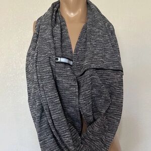 lululemon athletica Vinyasa Gray Marled Wrap Scarf